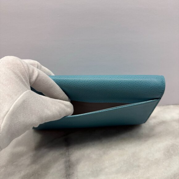 TIFFANY & CO NWOT Blue Leather Crossbody bag/clutch - Picture 6 of 14